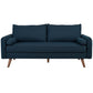 Revive Upholstered Fabric Sofa - No Shipping Charges MDY-EEI-3092-AZU