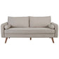 Revive Upholstered Fabric Sofa - No Shipping Charges MDY-EEI-3092-AZU