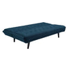 Modway Glance Mid-Century Modern Upholstered Fabric Convertible Futon Sofa Bed Couch In Azure MDY-EEI-3093-AZU