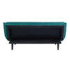 Modway Glance Mid-Century Modern Upholstered Fabric Convertible Futon Sofa Bed Couch In Teal MDY-EEI-3093-TEA