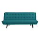 Modway Glance Mid-Century Modern Upholstered Fabric Convertible Futon Sofa Bed Couch In Teal MDY-EEI-3093-TEA