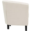 Modway Prospect Upholstered Fabric Contemporary Modern Two Armchairs in Beige MDY-EEI-3150-BEI-SET