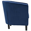 Modway Prospect Performance Velvet Accent Lounge Living Room Armchairs Two Navy MDY-EEI-3153-NAV-SET