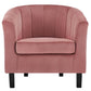 Prospect Channel Tufted Upholstered Velvet Armchair - No Shipping Charges MDY-EEI-3188-DUS