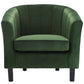 Prospect Channel Tufted Upholstered Velvet Armchair - No Shipping Charges MDY-EEI-3188-EME