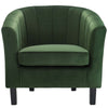 Prospect Channel Tufted Upholstered Velvet Armchair - No Shipping Charges MDY-EEI-3188-EME