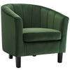 Prospect Channel Tufted Upholstered Velvet Armchair - No Shipping Charges MDY-EEI-3188-EME