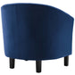 Modway Prospect Channel Tufted Upholstered Velvet Armchair Navy MDY-EEI-3188-NAV