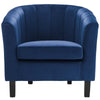 Prospect Channel Tufted Upholstered Velvet Armchair - No Shipping Charges MDY-EEI-3188-EME