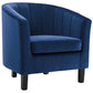 Prospect Channel Tufted Upholstered Velvet Armchair - No Shipping Charges MDY-EEI-3188-NAV