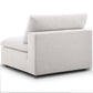 Modway Commix Down-Filled Overstuffed Upholstered Sectional Sofa Armless Chair in Beige MDY-EEI-3270-BEI