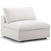 Modway Commix Down-Filled Overstuffed Upholstered Sectional Sofa Armless Chair in Beige