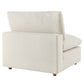 Modway Commix Modular Sofa Armless Chair Light Beige Fabric MDY-EEI-3270-LBG