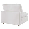 Modway Commix Modular Sofa Armless Chair Pure White Fabric MDY-EEI-3270-PUW