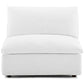 Modway Commix Down-Filled Overstuffed Upholstered Sectional Sofa Armless Chair in White MDY-EEI-3270-WHI