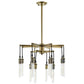 Modway EEI-3274 Resolve Antique Brass Ceiling Light Pendant Chandelier in, Yellow