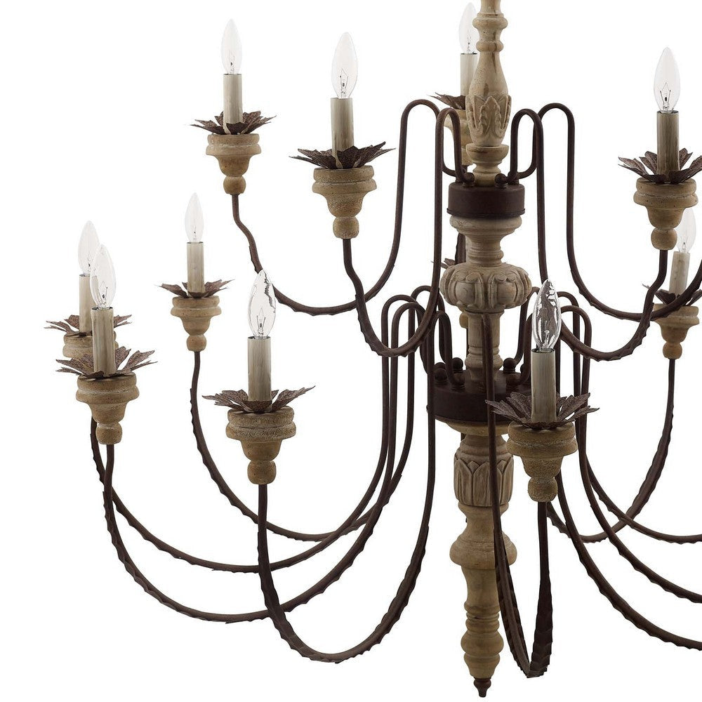 Nobility Candelabra Chandelier Pendant Light - No Shipping Charges MDY-EEI-3277