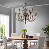 Nobility Candelabra Chandelier Pendant Light - No Shipping Charges MDY-EEI-3277