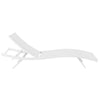 Glimpse Outdoor Patio Mesh Chaise Lounge Chair - No Shipping Charges MDY-EEI-3300-WHI-GRY