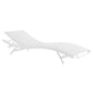 Glimpse Outdoor Patio Mesh Chaise Lounge Chair - No Shipping Charges MDY-EEI-3300-WHI-GRY