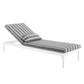 Perspective Cushion Outdoor Patio Chaise Lounge Chair - No Shipping Charges MDY-EEI-3301-WHI-CHA