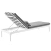 Perspective Cushion Outdoor Patio Chaise Lounge Chair - No Shipping Charges MDY-EEI-3301-WHI-CHA