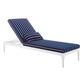 Perspective Cushion Outdoor Patio Chaise Lounge Chair - No Shipping Charges MDY-EEI-3301-WHI-CHA