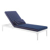 Perspective Cushion Outdoor Patio Chaise Lounge Chair - No Shipping Charges MDY-EEI-3301-WHI-CHA