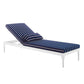 Perspective Cushion Outdoor Patio Chaise Lounge Chair - No Shipping Charges MDY-EEI-3301-WHI-CHA