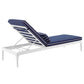 Perspective Cushion Outdoor Patio Chaise Lounge Chair - No Shipping Charges MDY-EEI-3301-WHI-CHA