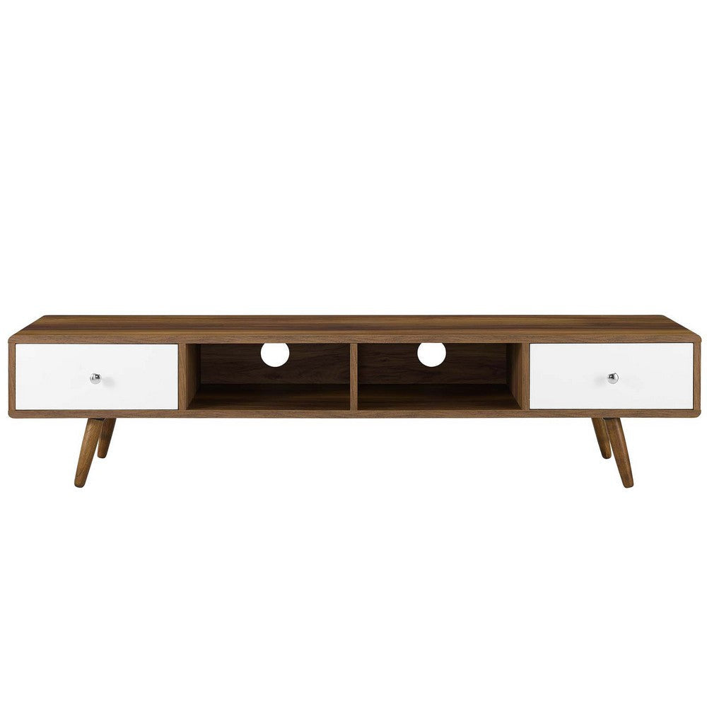 Transmit 70’ Media Console Wood TV Stand - No Shipping Charges MDY-EEI-3302-WAL-WHI