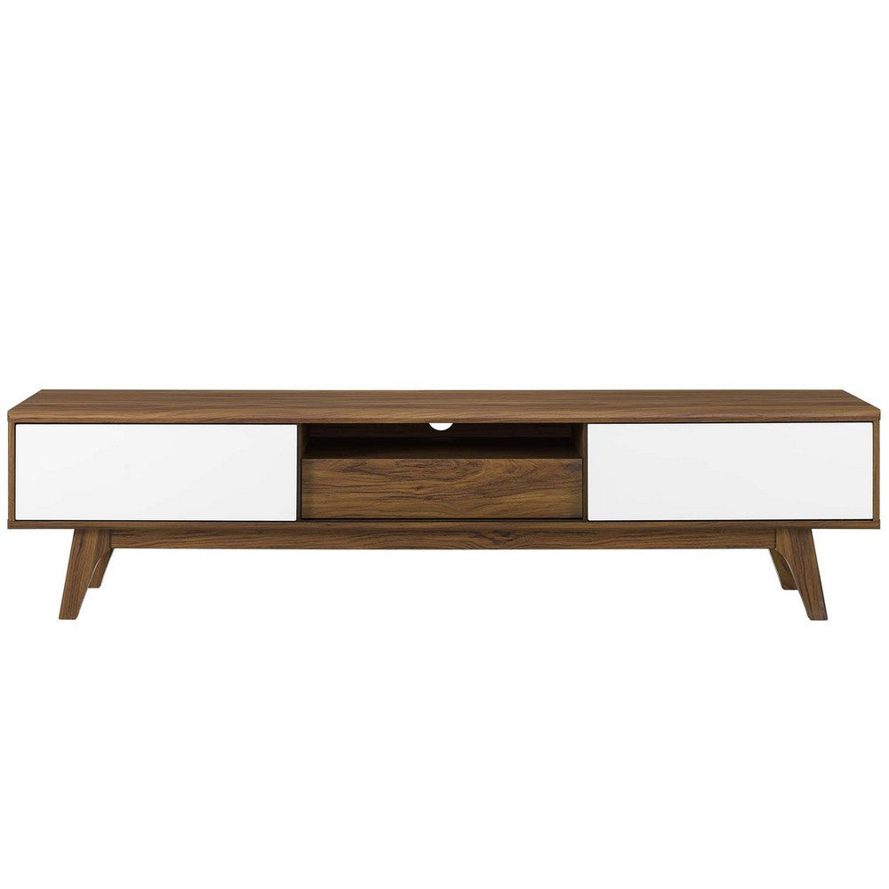 Envision 70’ Media Console Wood TV Stand - No Shipping Charges MDY-EEI-3304-WAL-WHI