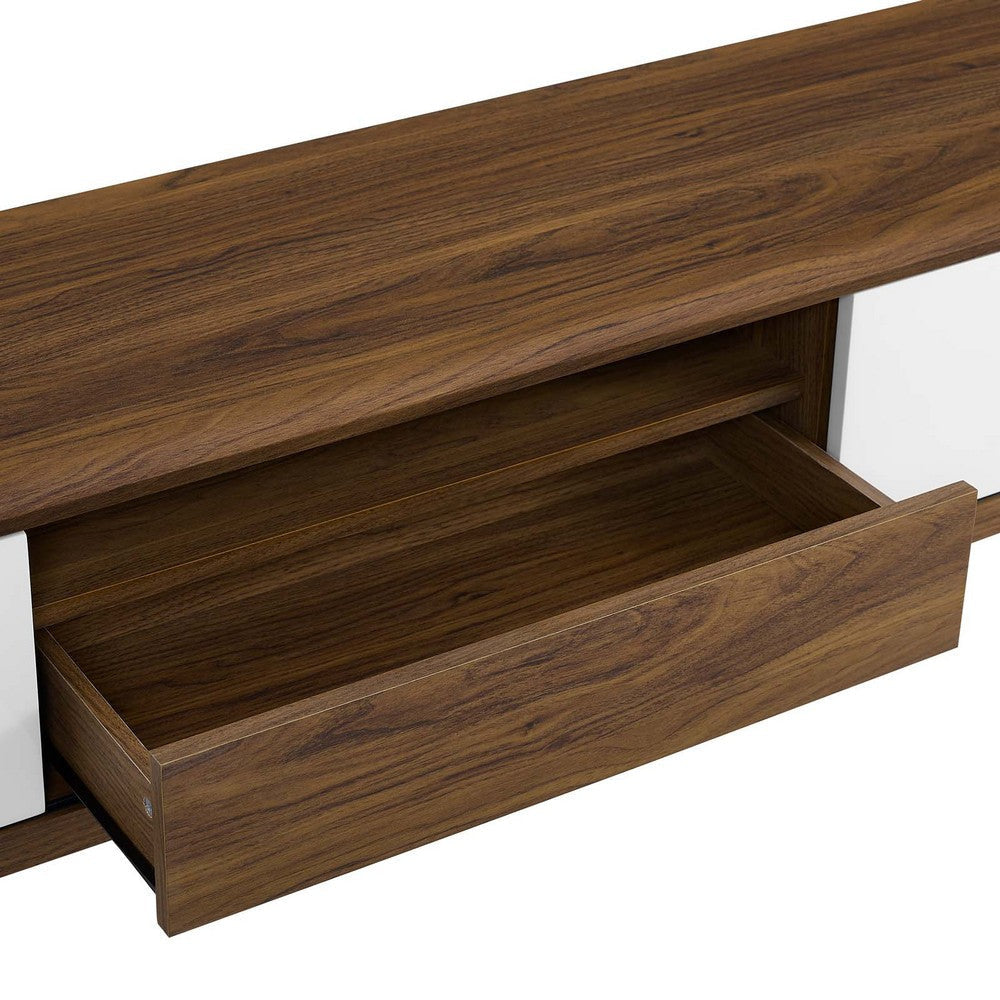 Envision 70’ Media Console Wood TV Stand - No Shipping Charges MDY-EEI-3304-WAL-WHI