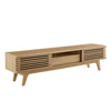 Modway Render Mid-Century Modern Low Profile 70 Inch TV Stand in Oak, 70"