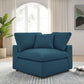 Modway Commix Down-Filled Overstuffed Upholstered Sectional Sofa Corner Chair in Azure MDY-EEI-3319-AZU