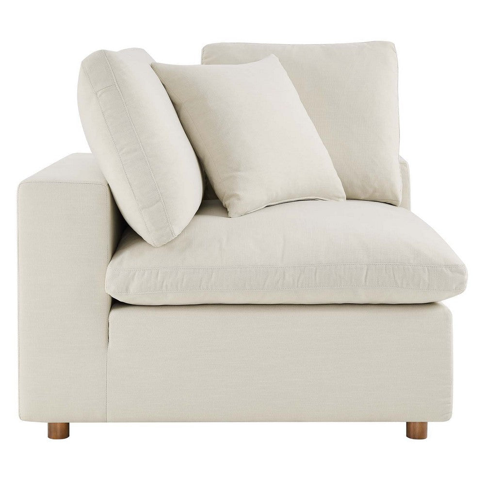 Modway Commix Modular Sofa Corner Chair Light Beige Fabric MDY-EEI-3319-LBG