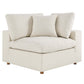 Modway Commix Modular Sofa, Corner Chair, Light Beige Fabric