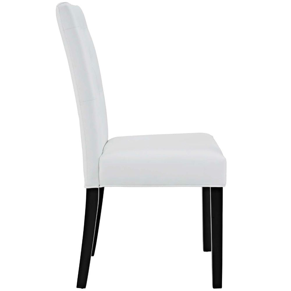 Confer Dining Side Chair Vinyl Set of 2 - No Shipping Charges MDY-EEI-3323-WHI