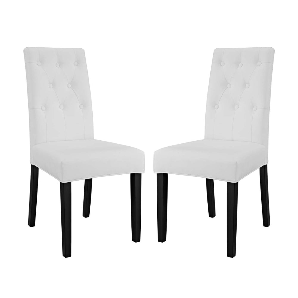 Confer Dining Side Chair Vinyl Set of 2