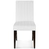 Modway Motivate Channel Tufted Upholstered Fabric Dining Side Chair Set of 2 White MDY-EEI-3333-WHI