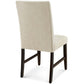 Promulgate Biscuit Tufted Upholstered Fabric Dining Chair Set of 2 - No Shipping Charges MDY-EEI-3335-BEI