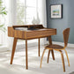 Modway Render Mid-Century Modern Writing Desk in Walnut MDY-EEI-3342-WAL