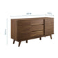 Modway Render 63’’ Mid-Century Modern Sideboard Buffet Table or TV Stand in Walnut MDY-EEI-3344-WAL