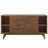 Modway Render 63’’ Mid-Century Modern Sideboard Buffet Table or TV Stand in Walnut MDY-EEI-3344-WAL