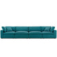 Modway Commix Down-Filled Overstuffed Upholstered 4-Piece Sectional Sofa Set in Teal MDY-EEI-3356-TEA