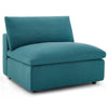 Modway Commix Down-Filled Overstuffed Upholstered 4-Piece Sectional Sofa Set in Teal MDY-EEI-3356-TEA