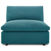 Modway Commix Down-Filled Overstuffed Upholstered 4-Piece Sectional Sofa Set in Teal MDY-EEI-3356-TEA