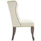 Apprise French Vintage Dining Performance Velvet Side Chair - No Shipping Charges MDY-EEI-3367-IVO