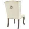 Apprise French Vintage Dining Performance Velvet Side Chair - No Shipping Charges MDY-EEI-3367-IVO