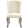 Apprise French Vintage Dining Performance Velvet Side Chair - No Shipping Charges MDY-EEI-3367-IVO